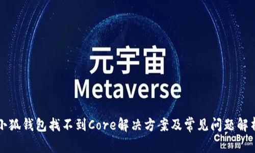 小狐钱包找不到Core解决方案及常见问题解析